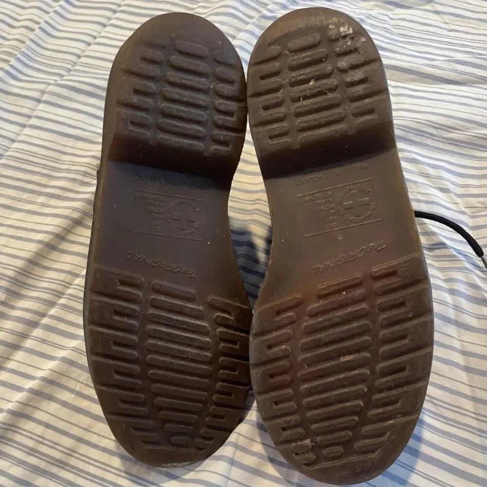 Vintage 80's Dr. Martens - Made in England - Kids 3 - Green - Picture 7 of 8